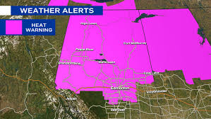 Temperatures near the base of the canyon could approach 115 degrees both days, spurring the issuance of a localized excessive heat warning for only the canyon itself. Heat Warning Back In Effect For Edmonton And Area Ctv News