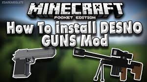 Popular this week popular this month most viewed most recent. 0 13 0 How To Install Desno Gun Mod For Minecraft Pe Youtube