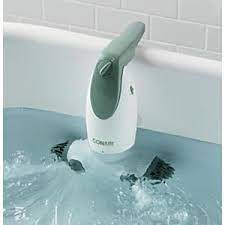 A bathtub's valve is connected to water supply lines, and the drain connects to the home's drain line. Dual Jet Bath Spa Bath Spa Cool Stuff Gadgets