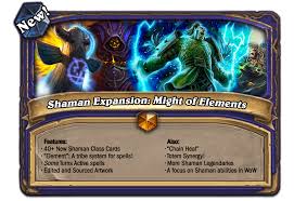Shaman Expansion Pack Might Of Elements 40 Cards Fan Creations Hearthstone General Hearthpwn Forums Hearthpwn