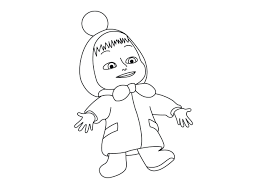 Beetle car, a fairly complex coloring page for skillful children. Masha And The Bear Coloring Pages Free Printable Coloring Pages For Kids