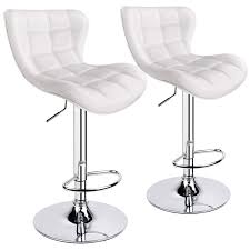 Check spelling or type a new query. Leader Accessories Shell Back With Double Stitching Adjustable Bar Stools Bar Chairs Breakfast Dining Stools For Kitchen Island Counter Bar Stools Pu Leather Set Of 2 White Buy Online In Bolivia At Desertcart Bo