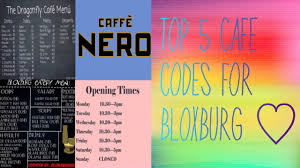 Image result for bloxburg decal ids list cafe house decal menu menu board. Top 5 Cafe Codes 2018 Roblox Youtube