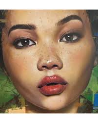 Glade" by Gwyn Hughes, inspired by the photography of Aris Jerome. Brighten  up your day with a visit to Eastside Gallery for our latest show,  "Brilliant Vibrant People." On now until 24