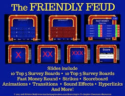 Our powerpoint templates forms usually come in several formats. The Friendly Feud Classroom Powerpoint Game Template Based On Family Feud