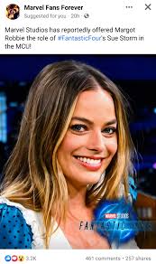 Well it's looking more like Mary Sue Storm and the Invisible 3.