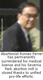 Maryland Abortionist That Killed Patient Permanently Surrenders License