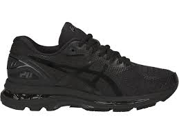 Black Asics Womens Running Shoes Gel Nimbus 20 Women Black Black Carbon Asics Us Asics Running Shoes Asics Shoes Black Running Shoes