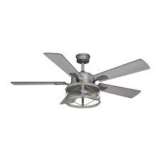 Capital lighting lighting & ceiling fans : Patriot Lighting Bea 52 White Wash Faux Wood And Galvanized Indoor Led Ceiling Fan At Menards