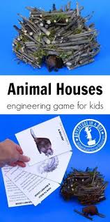 Animal Houses Engineering Game For Kids Animal Activities For Kids Animal House Stem For Kids