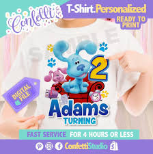 Check out our blues clues birthday shirt selection for the very best in unique or custom, handmade pieces from our shops. Bluesclues T Shirt Design For Birthday Party Digital File Fast Service 4 Hours Or Less Bluescl Blues Clues Party Supplies Blues Clues Blue Birthday Parties