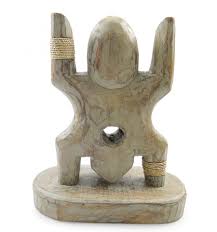 Totem Koh Lanta Sculpture Artisanale En Bois H30cm Ebay