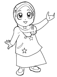 Gambar berikut adalah gambar anak muslim, gambarnya sangat sederhana dan mudah untuk diwarnai. Gambar Mewarnai Anak Muslim Untuk Anak Paud Dan Tk