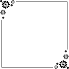 Flower border template classical black white curves decor. Borders For Paper Simple Borders Border Design