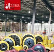 Lida Auxiliary Caster Bearing & Dust Cover Agv Caster Assembly Polyurethane  PU Electric Forklift Caster Factory