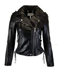 Bcbgeneration Motocycle Leather Jacket With Lace Up Sides Women S Size Large Black Leather Moto Jacket Womens Jackets Leather Moto Jacket
