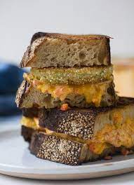 Fried Green Tomato Grilled Cheese A Cozy Kitchen Recipe In 2020 Food Sandwiches Grilled Cheese Recipes