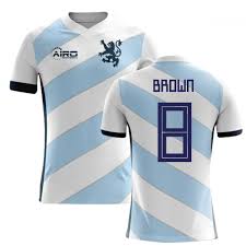 The domestic season is scheduled to begin on 10 july 2021 with the first scottish league cup group stage matches. 2020 2021 Scotland Away Concept Football Shirt Brown 8 Kids