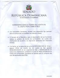 El territorio de la república dominicana es inalienable. Senadores Recibieron 2 Mil 502 Millones De Pesos En 7 Anos Del Barrilito Acento