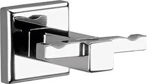 Appendino per accappatoi e asciugamani di design in legno. Gedy Appendi Accappatoio Da Parete Moderno Per Bagno Gancio Doppio Colore Cromo 6928 13 Serie Colorado