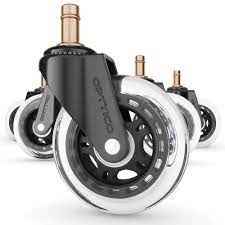 Replacement Casters Set For Ikea Office Chairs Our 3 Inch Chair Wheels For Hardwood Floors Protect Them Better Than Any Office Chair Mat Silent Smooth Rolling Heavy Duty Casters With