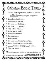 Evidence Based Terms Readers Response