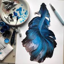 Animal Illustration Animalillustration Fish Art Watercolor Fish Realistic Drawings
