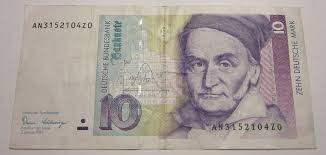 Lotto x6 banconote 5 10 Pounds 10 Mark 1000 Yen 20 Franchi (ba1)