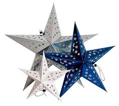 Paper Star Lantern Decorations For Holiday Parties Winter Celebrations Christmas Or Hanukkah For Home Office Paper Star Lanterns Paper Stars Star Lanterns