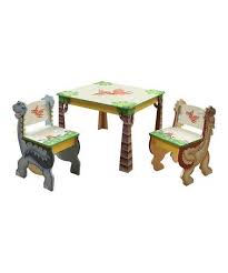 Dinosaur Kingdom Table Chair Set Kids Wooden Table Kids Table And Chairs Kid Table