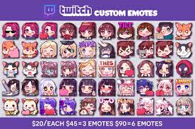 C Twitch Emotes Pt 2 By K U A On Deviantart Twitch Personalized Artwork Anime Pixel Art