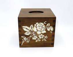 Wooden Tissue Holder Square Tissue Box Tissue Cover Box Etsy Tissue Box Crafts Tissue Boxes Decorative Boxes