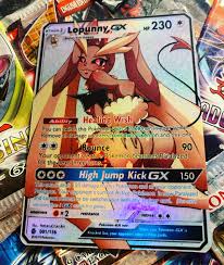 Custom Pokémon Full Art Card! Lopunny GX! - Etsy