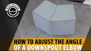 Available in standard 75 degree bend standard colors. How To Adjust Or Change The Angle Of A Downspout Elbow Easy Downspout Elbow Installation Video Youtube