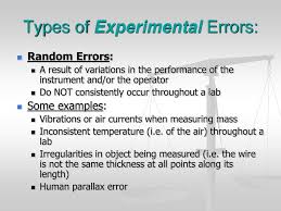 Image result for Experimental Error