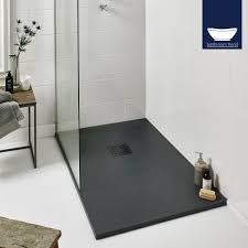 With Its Low Profile 27mm For Easy Access Plus A Stunning Slate Effect Finish Made From Stone Resin With Shower Tray Shower Tray Bathroom Shower Tray Ideas