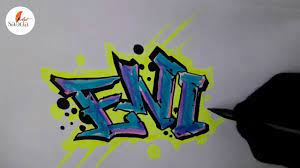 Ada sebuah situs gratis untuk membuat grafiti secara online dimana kita bisa bebas memilih gaya mana. Belajar Menggambar Grafiti Nama Eni Youtube