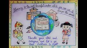 Jump to navigation jump to search. Drawing On International Literacy Day Literacy Day Poster Making For Kids Youtube