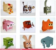 Free Diy Paper Box Animals Tissue Box Crafts Paper Crafts Kleenex Box Crafts