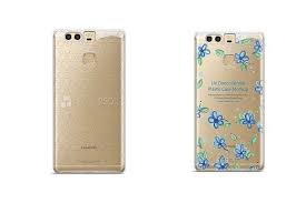 Huawei P9 Pc Clear Case Mockup Phone Cover Design Clear Cases Plastic Case