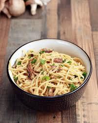 Vegan Spaghetti Carbonara Recipe By Tasty Recipe Vegetarian Recipes Vegetarian Cooking Food