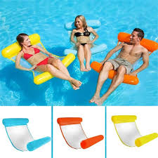 Outdoor Floating Water Hammock Pool Swimming Lounger Backrest For Adults Kids Video Video Swimming Pool Accessories Water Hammock Pool Lounge Float