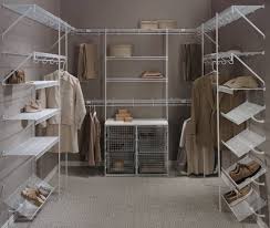 White Wire Made Walk In Closet Organizer Idea With Boxes Storage Of Dozens Of Walk In Closet Bedroom Organization Closet Wire Closet Organizers Closet Bedroom