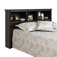 Enjoy floor space and storage with the platform storage bed with 6 drawers at 18 deep its six drawers can store any clothing linens and blankets that go in a traditional chest without taking up more room in your bedroom with three prepac sonoma king bookcase platform storage bed in black. Sonoma Black Double Queen Storage Headboard Fullbeauty Outlet