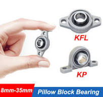 KP KFL Pillow Block Bearing 8mm 10mm 12mm 16mm 20mm 25mm 30mm Bore Shaft  Housing | eBay