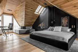 Turning your attic into a bedroom is a great idea especially for small houses. A Masculine And Modern Attic Bedroom New Times Always