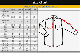 Slim Fit Shirts Size Chart Coolmine Community School