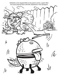 Each player fulfills his task. Coloring Pages And Games Big Green Egg