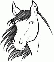 Simple Horse Head Drawing How To Sketch A B Horse B Step By Step Sketch B Drawing B B B Easy Horse Drawing Horse Drawings Horse Face Drawing