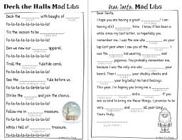 Perfect for any occasion, printout a handful for your closest friends or enough for the entire school. Winter Holiday Mad Libs Writing Activity